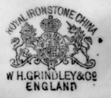 Unknown Toilet Pieces | W. H. Grindley (& Co.) | Ewer | Mark | 002