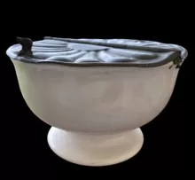 Utilitarian | Unspecified | Serving Bowl with Metal Lid | Item | 001