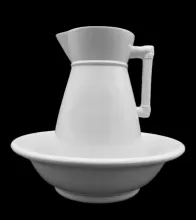 Victor Shape | Homer Laughlin China Co. | Ewer and Wash Basin | Item | 001