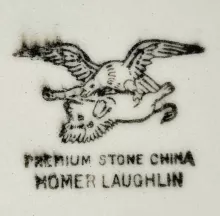 Victor Shape | Homer Laughlin China Co. | Wash Basin | Mark | 006