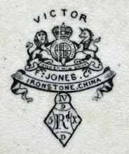 Victor | F. Jones (& Co.) | Chamber Pot Base and Lid | Mark | 004