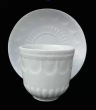 Victory Shape (Laurel Wreath) | Thomas Elsmore & Son | Handleless Cup and Saucer | Item | 001