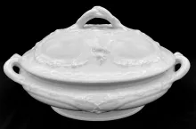 Vintage Shape_E. & C. Challinor_Vegetable Tureen Base and Lid_Item_001