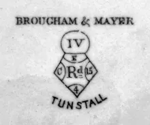 Virginia Shape | Brougham & Mayer | Sugar Bowl with Lid | Mark | 003