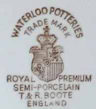 Waterloo | T. & R. Boote (& Co.) | No Item | Mark | 001