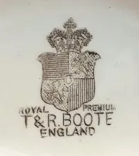 Waterloo | T. & R. Boote (& Co.) | Table Pitcher | Mark | 007