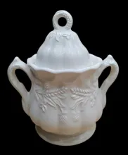 Wheat and Clover | Red-Cliff Co. | Sugar Bowl with Lid | Item | 002