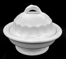 Wheat and Hops_J. & G. Meakin_Butter Dish with Base, Lid, and Insert_Item_001