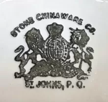 Wheat and Hops | St. John Stone Chinaware Co. | Soap Box Base and Lid | Mark | 003