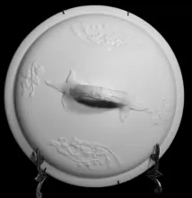 Wheat in the Meadow | Powell & Bishop | Chamber Pot Lid | Item | 001
