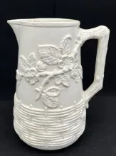 Wicker and Apple Blossom_George Jones & Co._High Relief Pitcher_Item_001