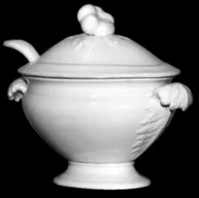 Wild Rose Twig | James Edwards | Sauce or Soup Tureen Base, Lid, and Ladle | Item | 002