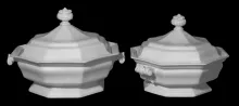 Gothic | T. J. & J. Mayer | Vegetable Tureen Base and Lid | Collection | 001